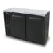 Blue Air BNB-48BT-HC 48" Two Solid Door Narrow Back Bar Cooler, Black Finish 1 image
