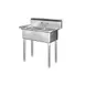 Blue Air BS2-18-12/N Two Compartment Sink, 18"W x 18"L Bowl Without Drainboard 1 image