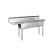Blue Air BS3-18-12/L 75" Three Compartment Sink, 18"Wx18"L Bowl w/Left-Hand Drainboard 1 image
