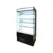 Blue Air BOD-48G 48" Vertical Open Display Case, Glass Side Panel, 4 Shelves, w/ Night Curtain, 26.8 cu. ft.  1 image