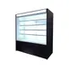 Blue Air BOD-72S 72" Vertical Open Display Case, Solid Side Panel, 4 Shelves, w/ Night Curtain, 41 cu. ft.  1 image
