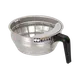 BUNN 20216.0000 Funnel Assembly, 7.12" Round Stainless Steel / Black Handle 1 image