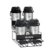 BUNN 35728.0003 Airpot Rack – Holds 4 Airpots, Lower/Upper Racks, Sponge‑Lined Tray, Carbon Steel 1 image