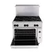 Wolf C36S-6B 36" Gas Restaurant Range w/ (6) Open Burners, (1) Standard Oven, 215.000 BTU 2 image