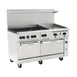 Wolf C60SS-6B24G 60" Gas Restaurant Range w/ (6) Open Burners, 24" Griddle Right, (2) Standard Ovens, 278.000 BTU 1 image