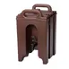 Cambro 100LCD131 Camtainer Beverage Carrier, 1.5‑Gallon Dark Brown, 10.3"W x 11.5"D x 17.25"H, NSF 1 image