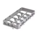 Cambro 10HE1151 Full Drop Extender, Half Size, 10 Compartments, Soft Gray, 19-3/4" x 9-7/8" 1 image