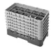 Cambro 10HS1114416 Camrack Glass Rack, Half Size, 10x19.75x13.75, 10 Compartments, Cranberry Red, HACCP Compliant 1 image
