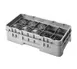 Cambro 10HS318184 Camrack Glass Rack, Half Size, Beige, 10 Compartments, 3-5/8" Height 1 image