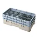 Cambro 10HS434184 Camrack Glass Rack, Half Size, Beige, 10 Compartments, 3-7/16 Max Dia, 5-1/4 Max Height 1 image
