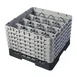 Cambro 16S1114110 Camrack Glass Rack, Black, Full Size, 19-3/4 x 19-3/4, 16 Compartments, 4-3/8 Max Dia, HACCP 1 image