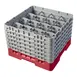 Cambro 16S1114163 Camrack Glass Rack, Red, Full Size, 19-3/4 x 19-3/4, 16 Compartments, 4-3/8 Max Dia, HACCP 1 image