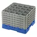 Cambro 16S1214168 Camrack Glass Rack, Full Size, Blue, 19-3/4 x 19-3/4, 16 Compartments, HACCP Compliant 1 image