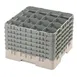 Cambro 16S1214184 Camrack Glass Rack, Full Size, Beige, 16 Compartments, 4-3/8" Max Dia, 12-5/8" Max Height 1 image