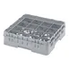 Cambro 16S318151 Camrack Glass Rack, Soft Gray, Full Size, 19-3/4" x 19-3/4", 16 Compartments 1 image