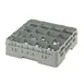 Cambro 16S418151 Camrack Glass Rack, Soft Gray, Full Size, 19-3/4 x 19-3/4, 16 Compartments 1 image