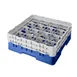 Cambro 16S434168 Camrack Glass Rack, Blue, Full Size, 19-3/4 x 19-3/4, 16 Compartments, 4-3/8 Max Dia, HACCP 1 image