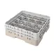Cambro 16S434184 Camrack Glass Rack, Full Size, Beige, 19-3/4 x 19-3/4, 16 Compartments 1 image