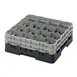 Cambro 16S534110 Camrack Glass Rack, Black, Full Size, 19-3/4" x 19-3/4", 16 Compartments, 4-3/8" Max Dia, HACCP 1 image