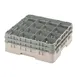 Cambro 16S534184 Camrack Glass Rack, Full Size, 19-3/4 x 19-3/4, Beige, 16 Compartments, 4-3/8 Max Dia, HACCP 1 image