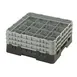 Cambro 16S638110 Camrack Glass Rack, Black, Full Size, 19-3/4 x 19-3/4, 16 Compartments 1 image