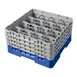 Cambro 16S800168 Camrack Glass Rack, Full Size, Blue, 19-3/4 x 19-3/4, 16 Compartments 1 image
