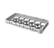 Cambro 17HE1151 Full Drop Extender, Half Size, 17 Compartments, Soft Gray, 19-3/4" x 9-7/8" 1 image