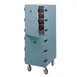 Cambro 1826DBC401 Camcart Tall Non-Electric Food Storage Box, Slate Blue, Double Compartment 1 image