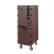 Cambro 1826DTC131 Insulated Sheet Pan Carrier w/ Casters, 24 Pan Capacity, Dark Brown 1 image