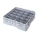Cambro 20C414151 Camrack Cup Rack, Soft Gray, Full Size, 20 Compartments, 4-1/4 Max Height 1 image