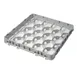 Cambro 20GE2151 Half Drop Extender, Full Size, 20 Compartments, Soft Gray, 19-5/8" x 19-5/8" x 2", Adds 1-5/8" to Rack Height 1 image