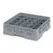 Cambro 20S318151 Camrack Glass Rack, Soft Gray, Full Size, 19-3/4 x 19-3/4, 20 Compartments 1 image