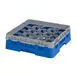 Cambro 20S318168 Camrack Glass Rack, Blue, Full Size, 19-3/4 x 19-3/4, 20 Compartments, 3-7/8 Max Dia, HACCP 1 image