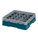 Cambro 20S318414 Camrack Glass Rack, Teal, Full Size, 19-3/4" x 19-3/4", 20 Compartments, 3-7/8" Max Dia 1 image