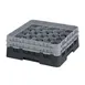 Cambro 20S434110 Camrack Glass Rack, Black, Full Size, 20 Compartments, 3-7/8 Max Dia, 5-1/4 Max Height 1 image
