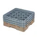 Cambro 20S638184 Camrack Glass Rack, Full Size, Beige, 20 Compartments, 3-7/8 Max Dia, 6-7/8 Max Height 1 image