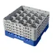 Cambro 20S800168 Camrack Glass Rack, Full Size, 19-3/4 x 19-3/4, 20 Compartments, Blue, HACCP 1 image