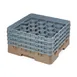 Cambro 20S800184 Camrack Glass Rack, Full Size, 19-3/4 x 19-3/4, 20 Compartments, Beige, HACCP 1 image