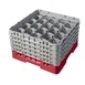 Cambro 20S958163 Camrack Glass Rack, Red, Full Size, 20 Compartments, 3-7/8 Max Dia, 10-1/8 Max Height 1 image