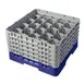 Cambro 20S958186 Camrack Glass Rack, Navy Blue, 20 Compartments, 19-3/4" x 19-3/4", 10" Height 1 image