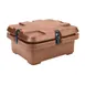Cambro 240MPC157 Camcarriers® Top Loading 4" Deep Insulated Food Carrier - Coffee Beige 1 image