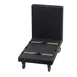 Cambro 2436UTHS110 Black Plastic Deck Platform Utility Truck, 24-7/8x41-3/4, 600 lbs, 4 Swivel Casters 1 image
