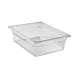 Cambro 24CW135 Food Pan – 6.3 Qt Capacity, 4" Deep, 1/2 Size, Clear Polycarbonate NSF 1 image