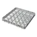 Cambro 25E1151 Full Size Dish Rack Extender, 25 Compartments, Soft Gray, 19-5/8" x 19-5/8" 1 image
