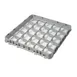 Cambro 25E2151 Half Drop Extender, Full Size, 25 Compartments, Soft Gray, 19-5/8" x 19-5/8" x 2" 1 image