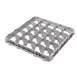 Cambro 25E4151 Full Drop Stemware Extender, Full Size, 25 Compartments, Soft Gray, 19-5/8" x 19-5/8" x 2" 1 image