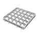 Cambro 25E5151 Half Drop Stemware Extender, Full Size, 25 Compartments, Soft Gray, 19-5/8" x 19-5/8" x 2" 1 image
