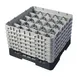 Cambro 25S1114110 Camrack Glass Rack, Black, Full Size, 19-3/4 x 19-3/4, 25 Compartments, 11-3/4 Max Height 1 image
