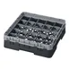 Cambro 25S318110 Camrack Glass Rack, Black, Full Size, 19-3/4 x 19-3/4, 25 Compartments, 3-7/16 Max Dia, HACCP 1 image
