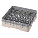 Cambro 25S318184 Camrack Glass Rack, Full Size, Beige, 19-3/4 x 19-3/4, 25 Compartments 1 image